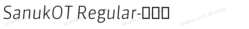 SanukOT Regular字体转换